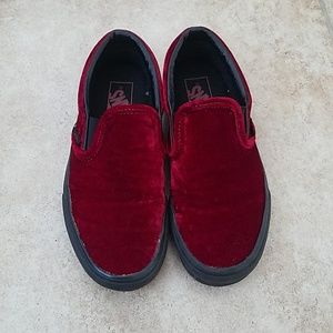 NWT  red velvet vans!